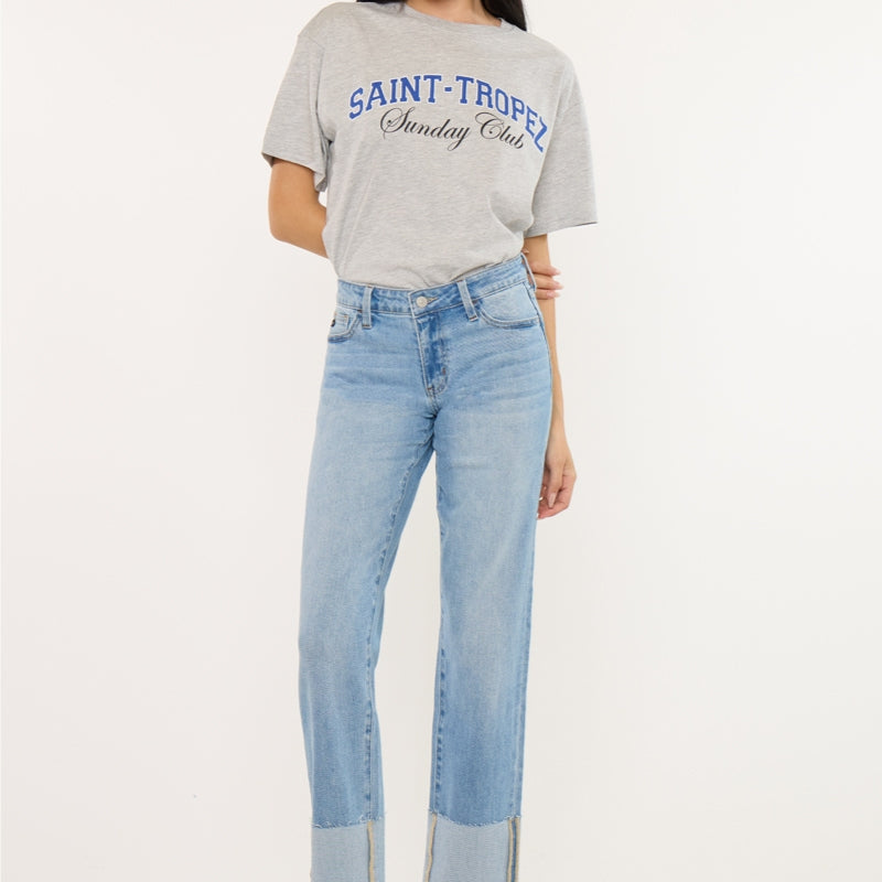 Tiffany Essentials Low Rise Straight Jeans