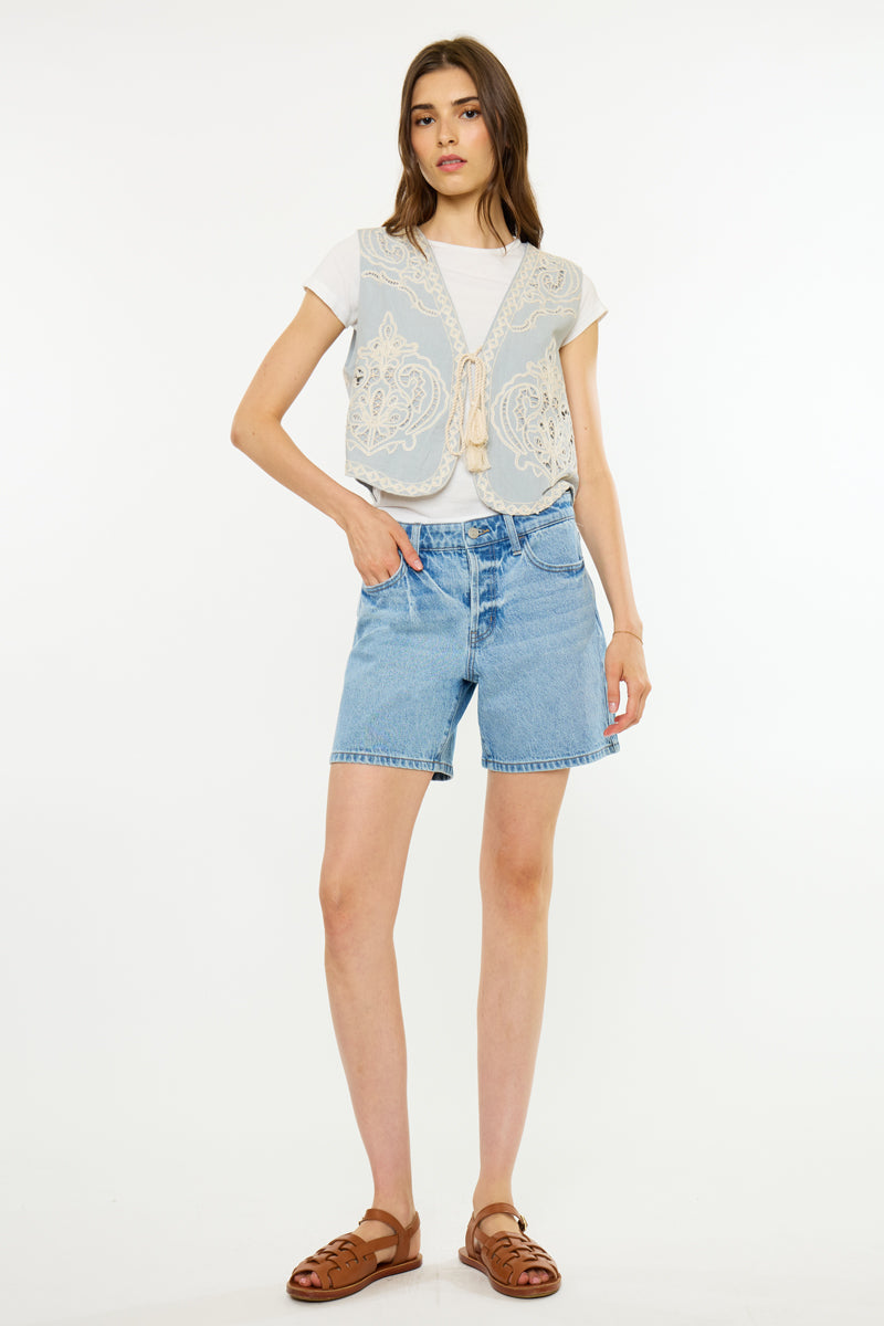 Britt Essentials High Rise Loose Mid Shorts