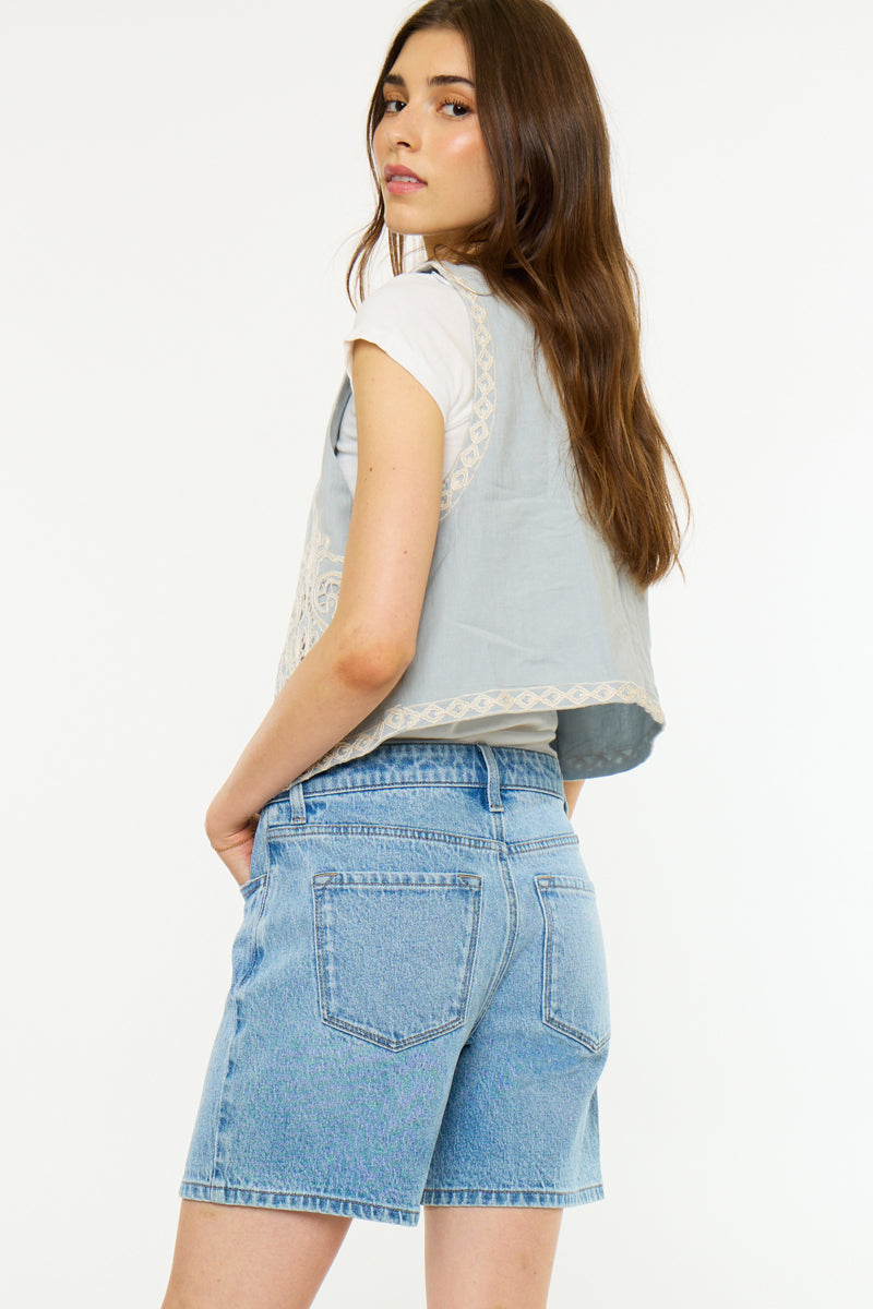 Britt Essentials High Rise Loose Mid Shorts