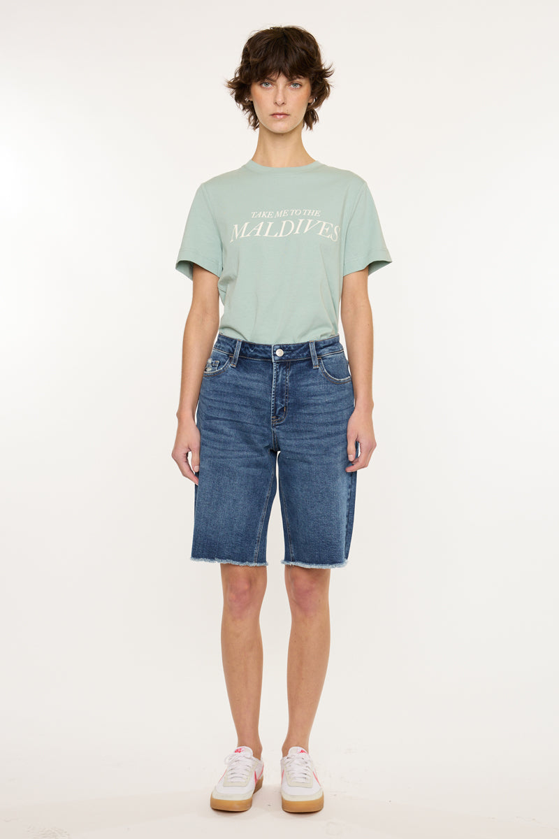 Aller Essentials Mid Rise Jorts – Relaxed Stretch – Kancan USA
