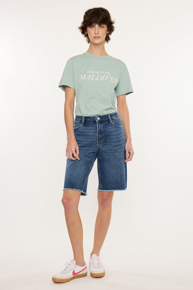 Aller Essentials Mid Rise Jorts – Relaxed Stretch – Kancan USA