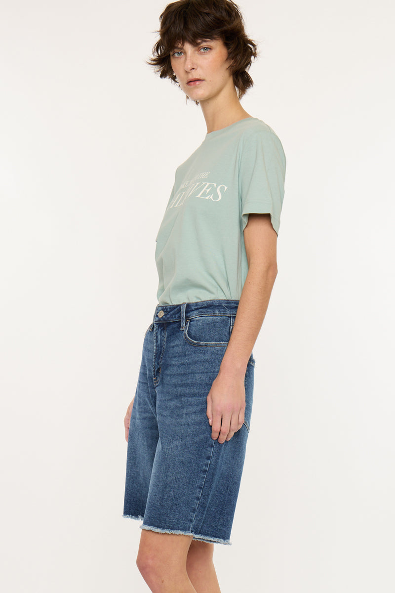 Aller Essentials Mid Rise Jorts – Relaxed Stretch – Kancan USA