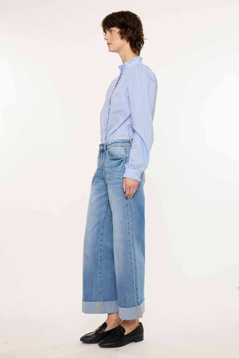 Angie Essentials Mid Rise Crop Wide - Official Kancan USA