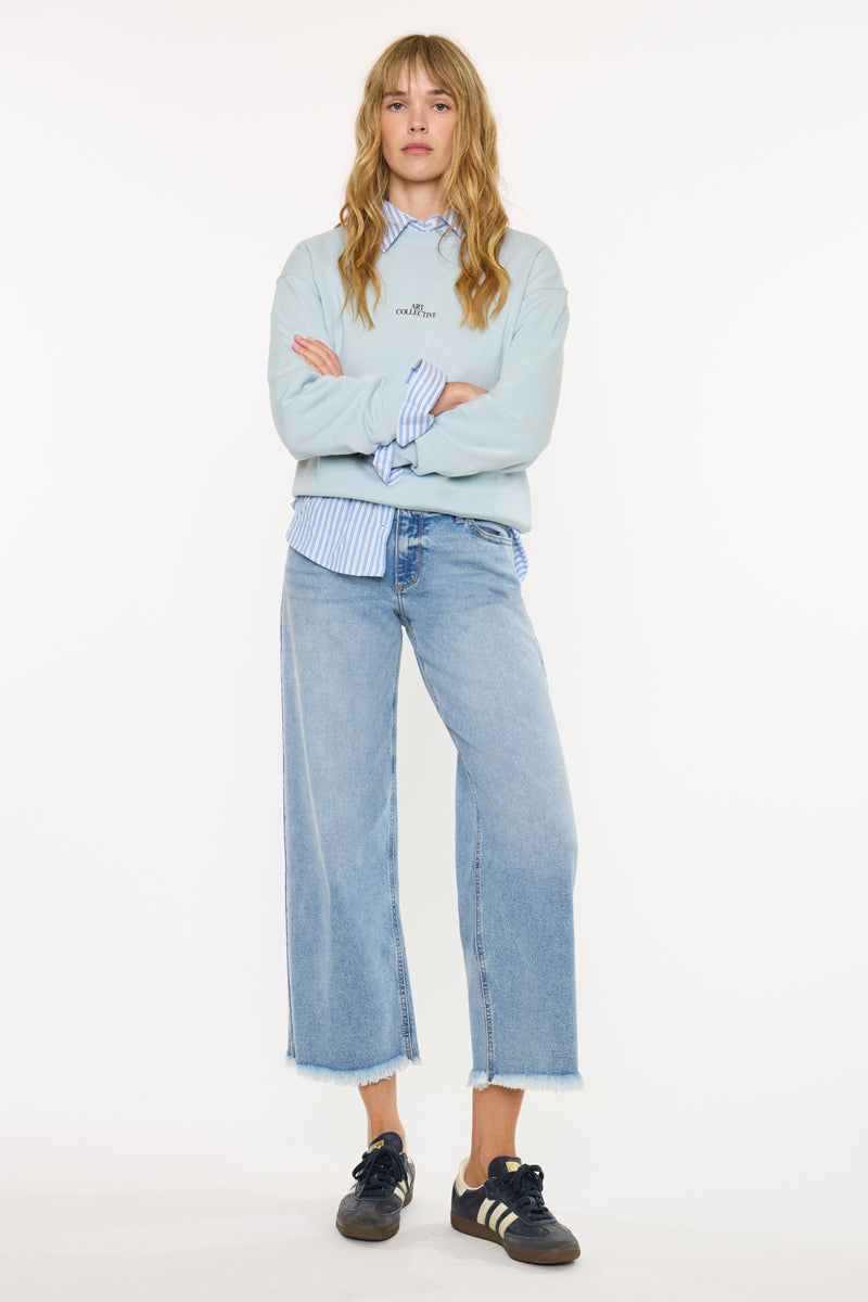 Essentials Mid Rise Crop Wide - Official Kancan USA