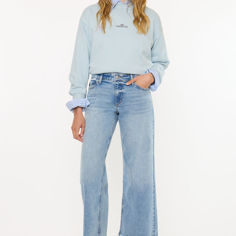 Essentials Mid Rise Crop Wide - Official Kancan USA