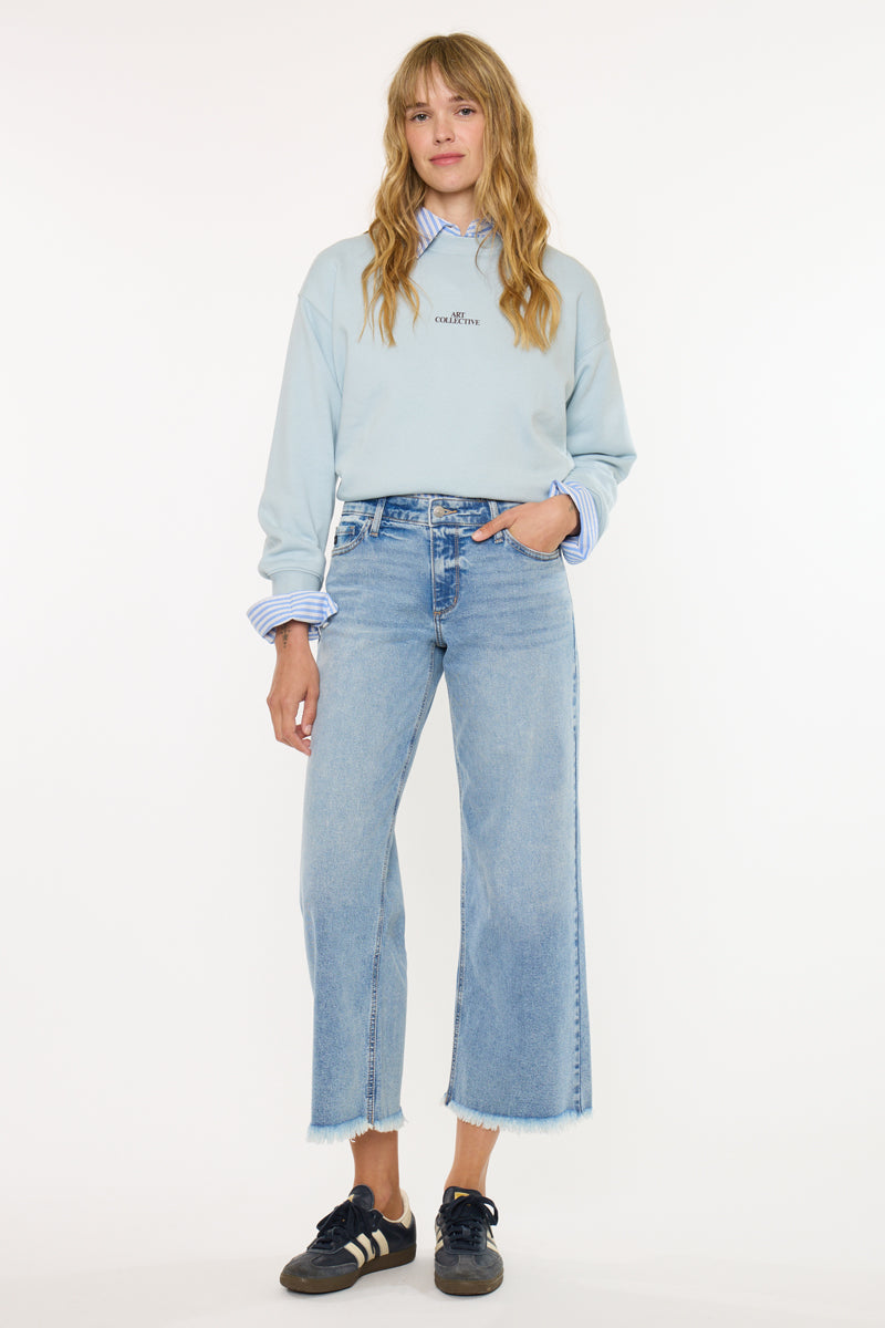 Essentials Mid Rise Crop Wide - Official Kancan USA