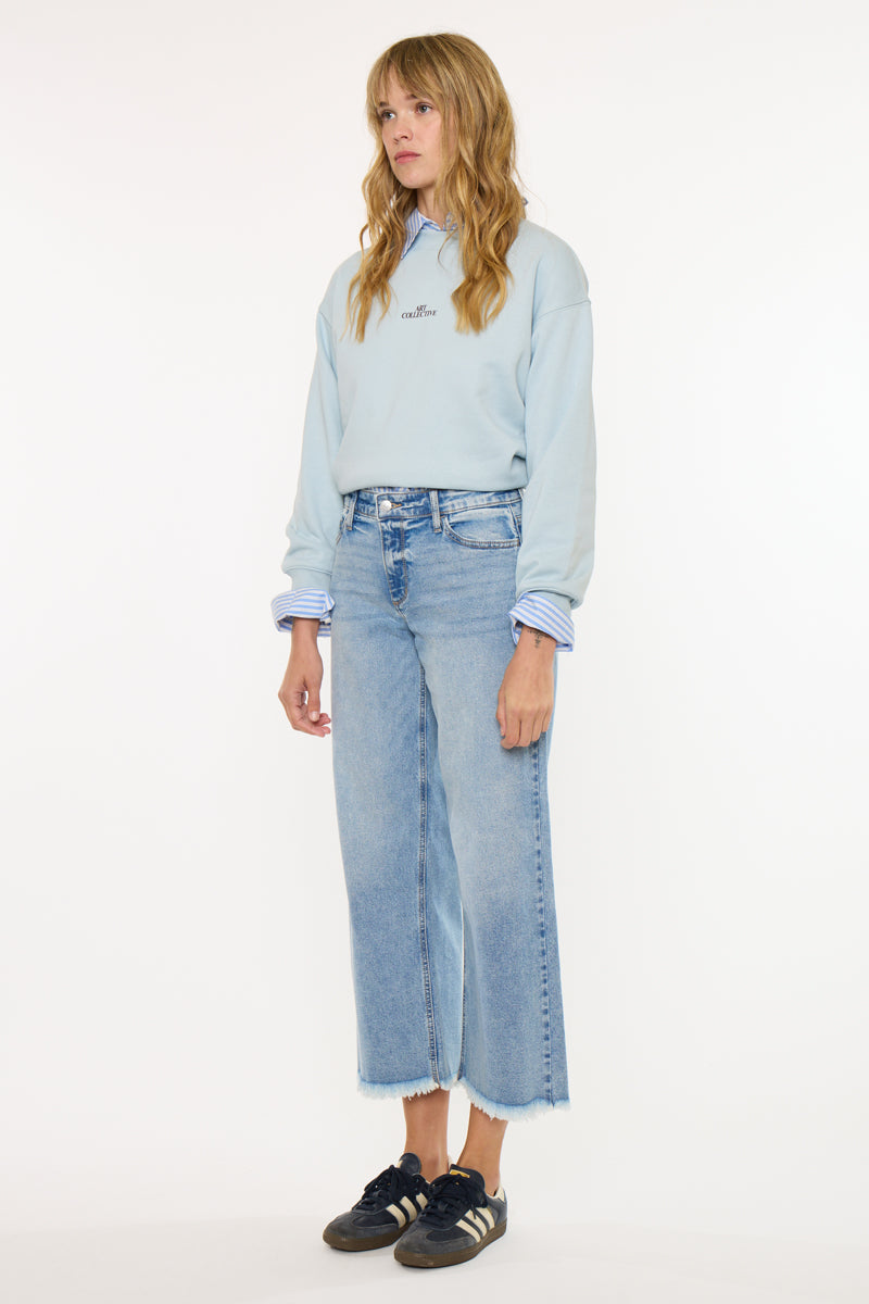 Essentials Mid Rise Crop Wide - Official Kancan USA