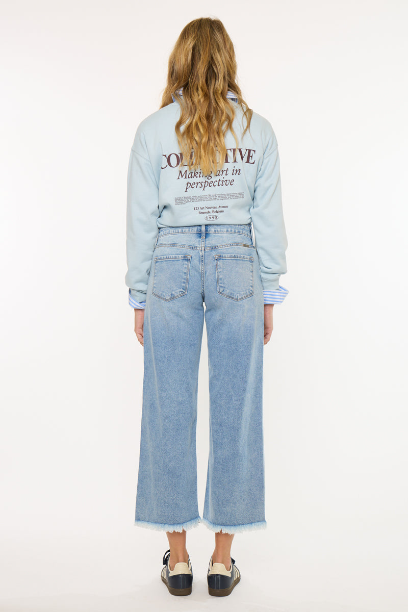 Essentials Mid Rise Crop Wide - Official Kancan USA