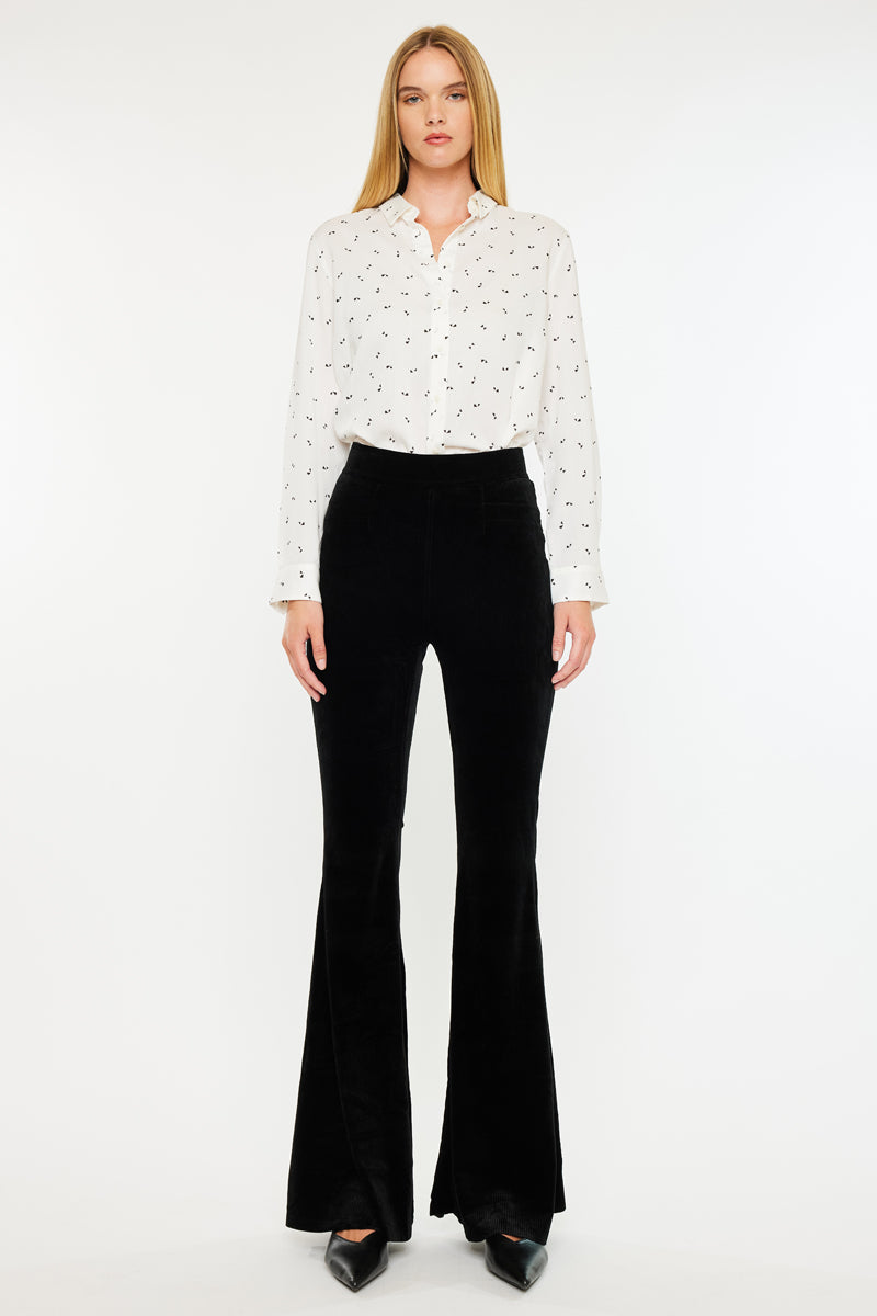 Anthea High Rise Corduroy Flare - Official Kancan USA