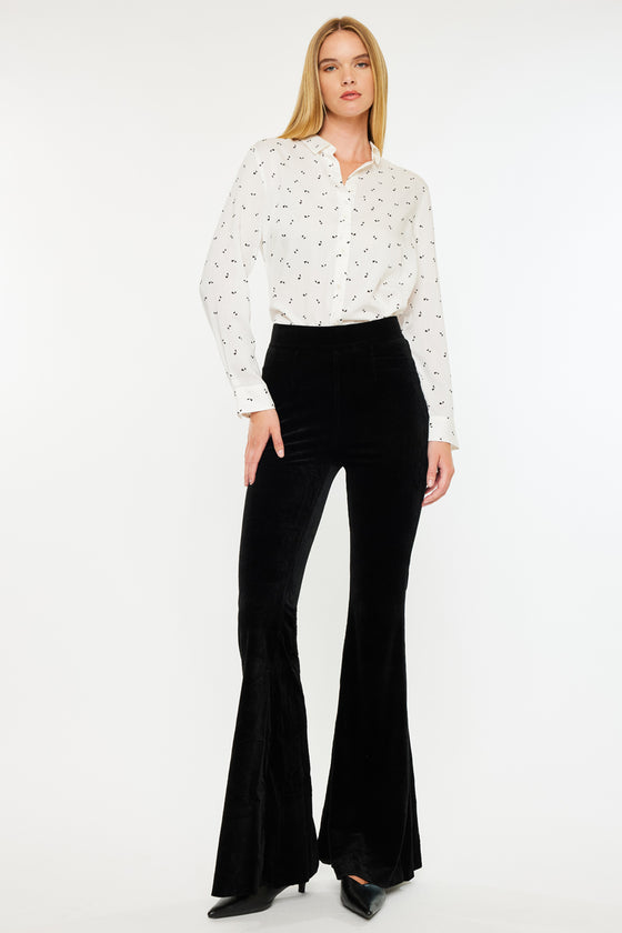Anthea High Rise Corduroy Flare - Official Kancan USA