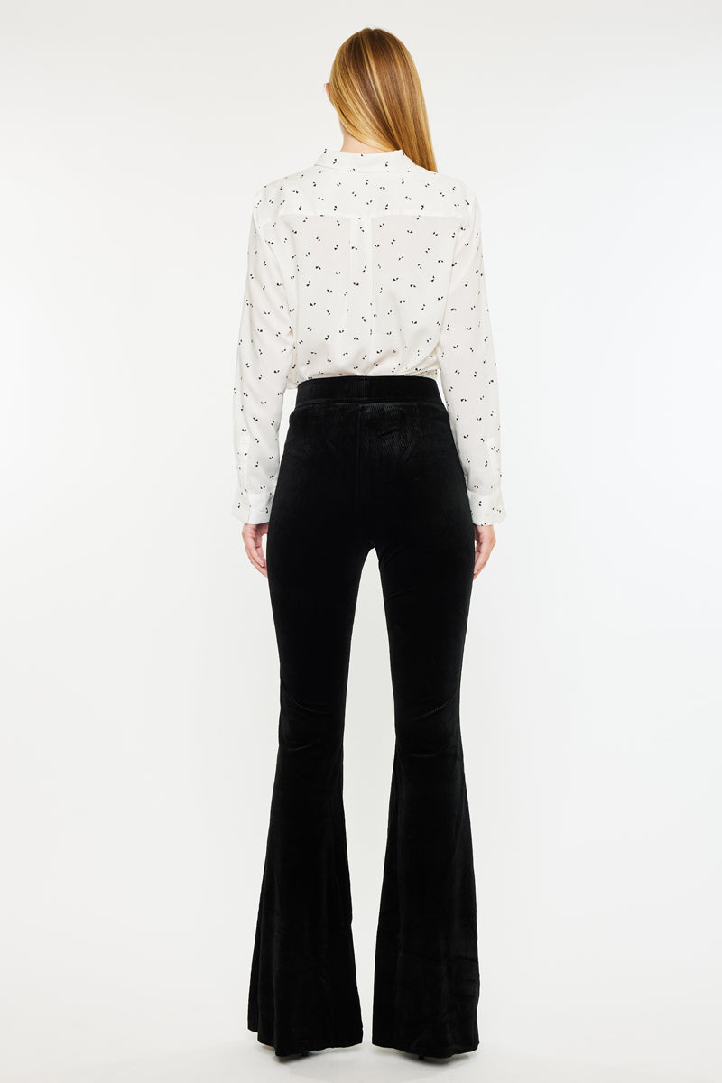 Anthea High Rise Corduroy Flare – Kancan USA