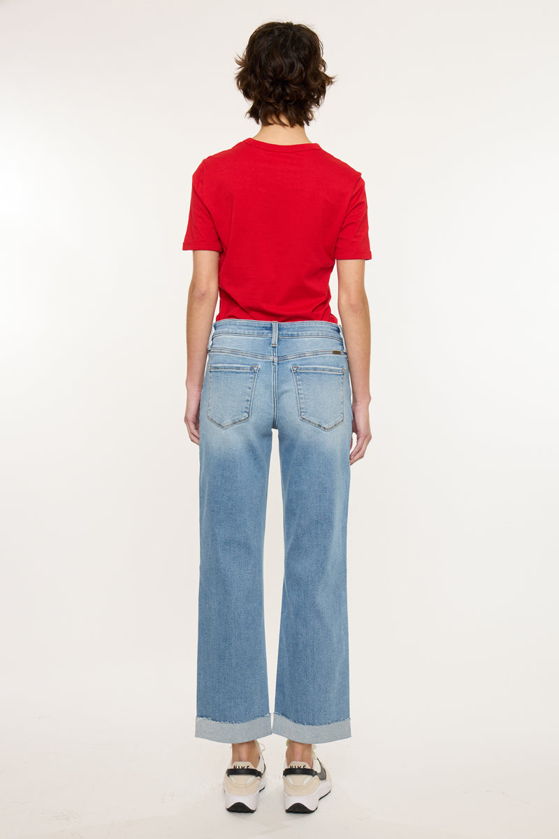 Rocio Essentials Mid Rise Crop Straight - Official Kancan USA