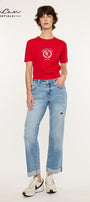 Rocio Essentials Mid Rise Crop Straight - Official Kancan USA