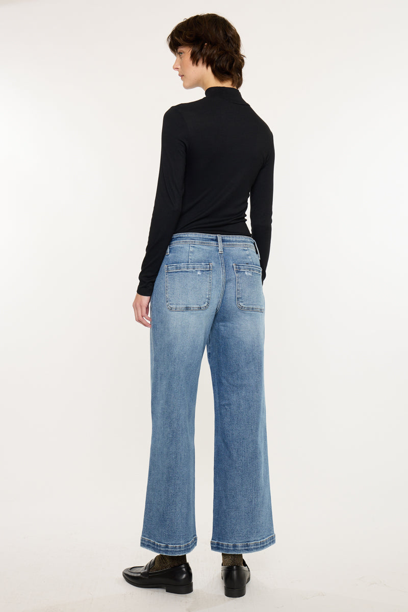 Amma Essentials Mid Rise Ankle Wide - Official Kancan USA