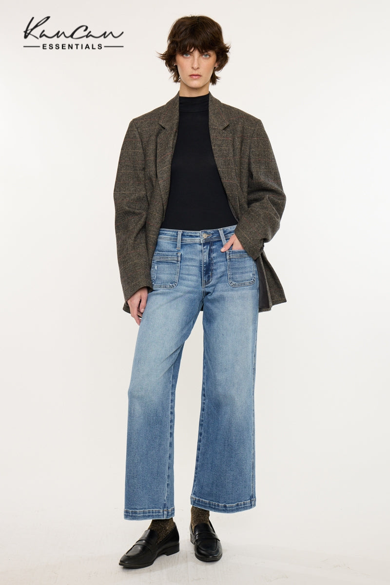 Amma Essentials Mid Rise Ankle Wide - Official Kancan USA