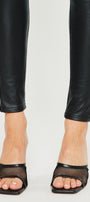 Cherry High Rise Faux Leather Super Skinny Jeans - Official Kancan USA
