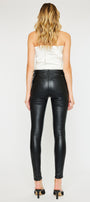 Cherry High Rise Faux Leather Super Skinny Jeans - Official Kancan USA