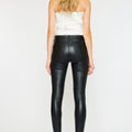 Cherry High Rise Faux Leather Super Skinny Jeans - Official Kancan USA