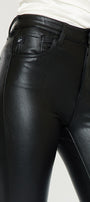 Cherry High Rise Faux Leather Super Skinny Jeans - Official Kancan USA