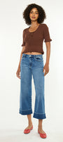 Fig Essentials Mid Rise Crop Wide - Official Kancan USA