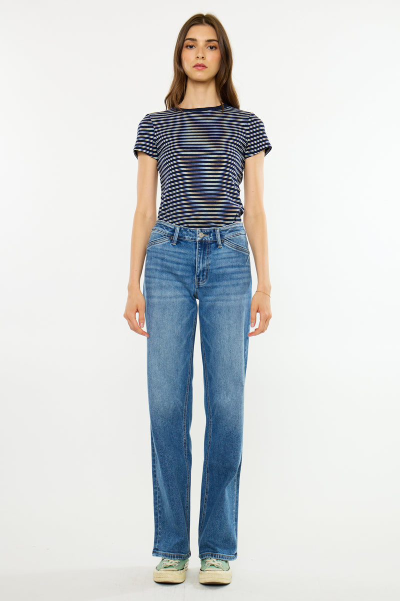 Emerie Essentials Mid Rise Wide