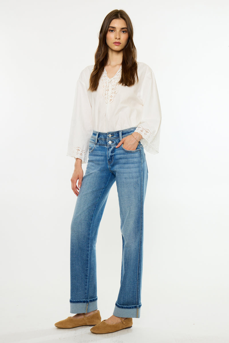 Alba Essentials Mid Rise True Straight