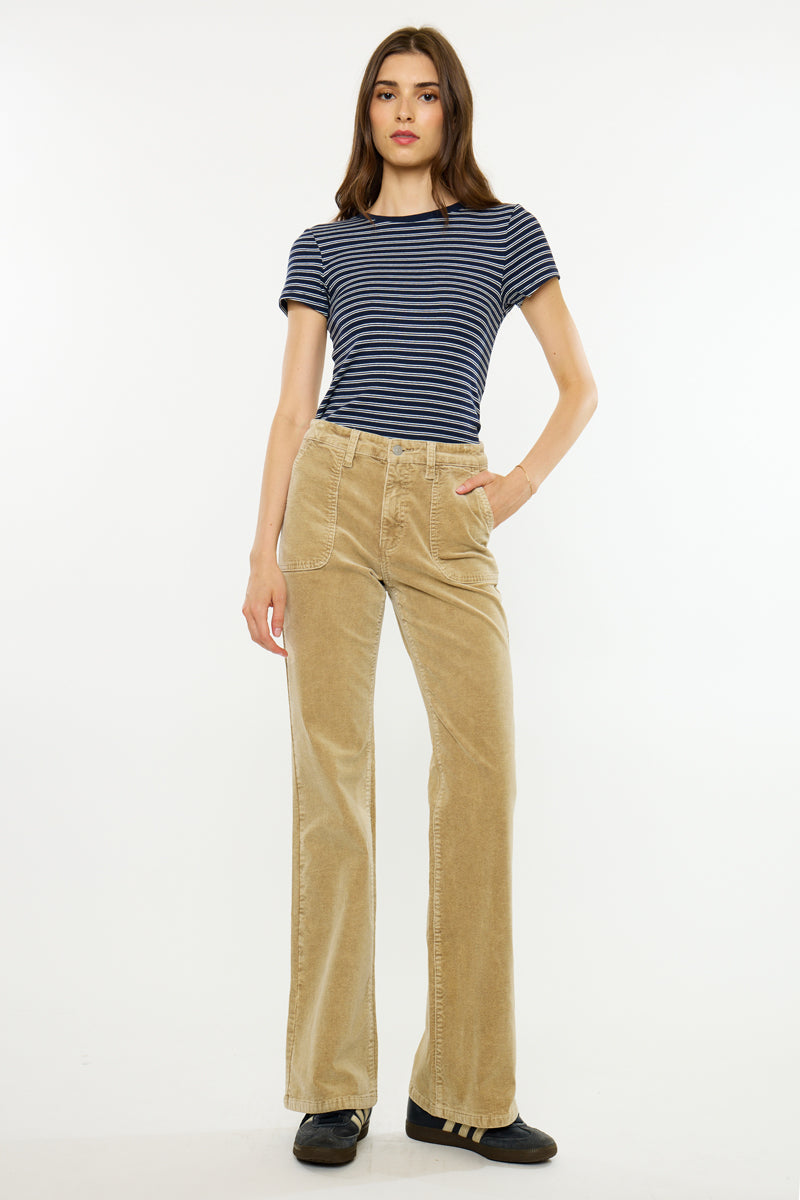 Laila Essentials High Rise Wide Flare
