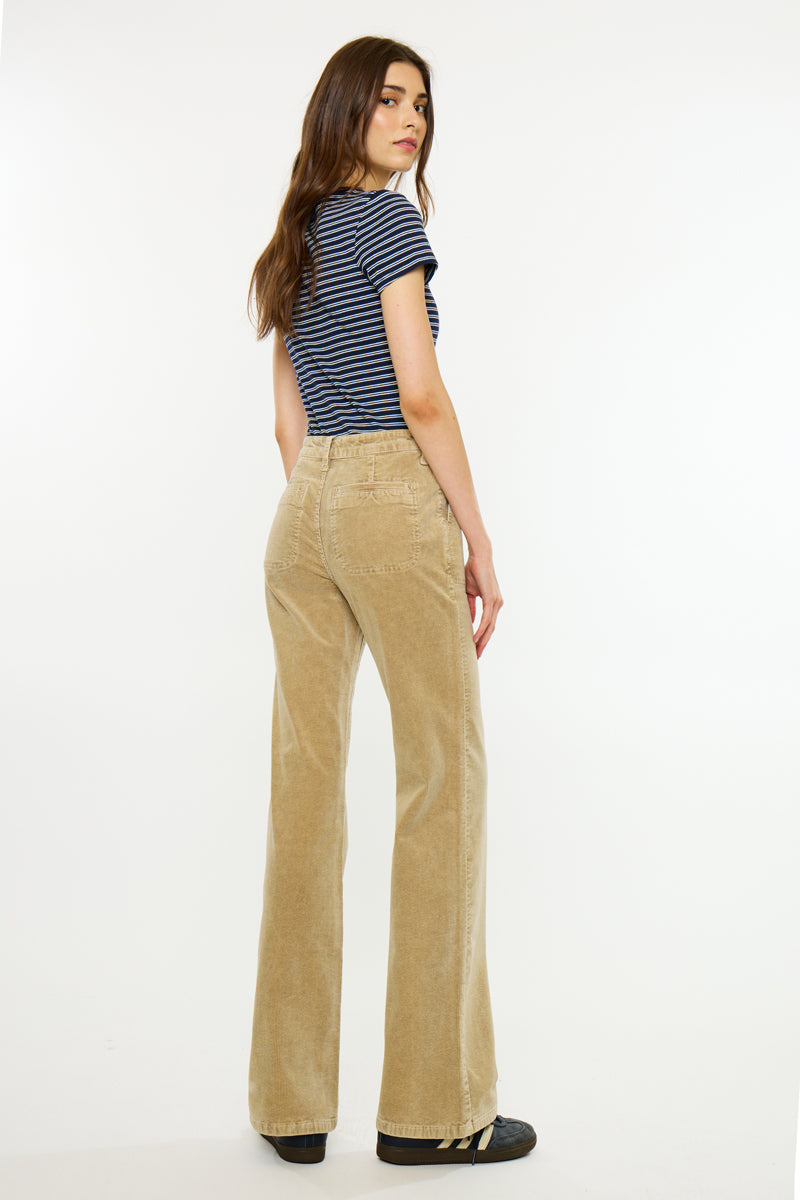 Laila Essentials High Rise Wide Flare