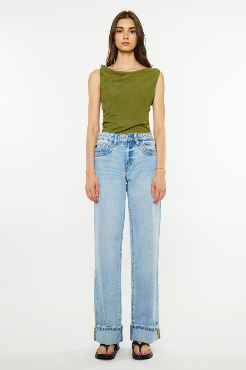 Crystal Essentials 90's Low Rise Straight