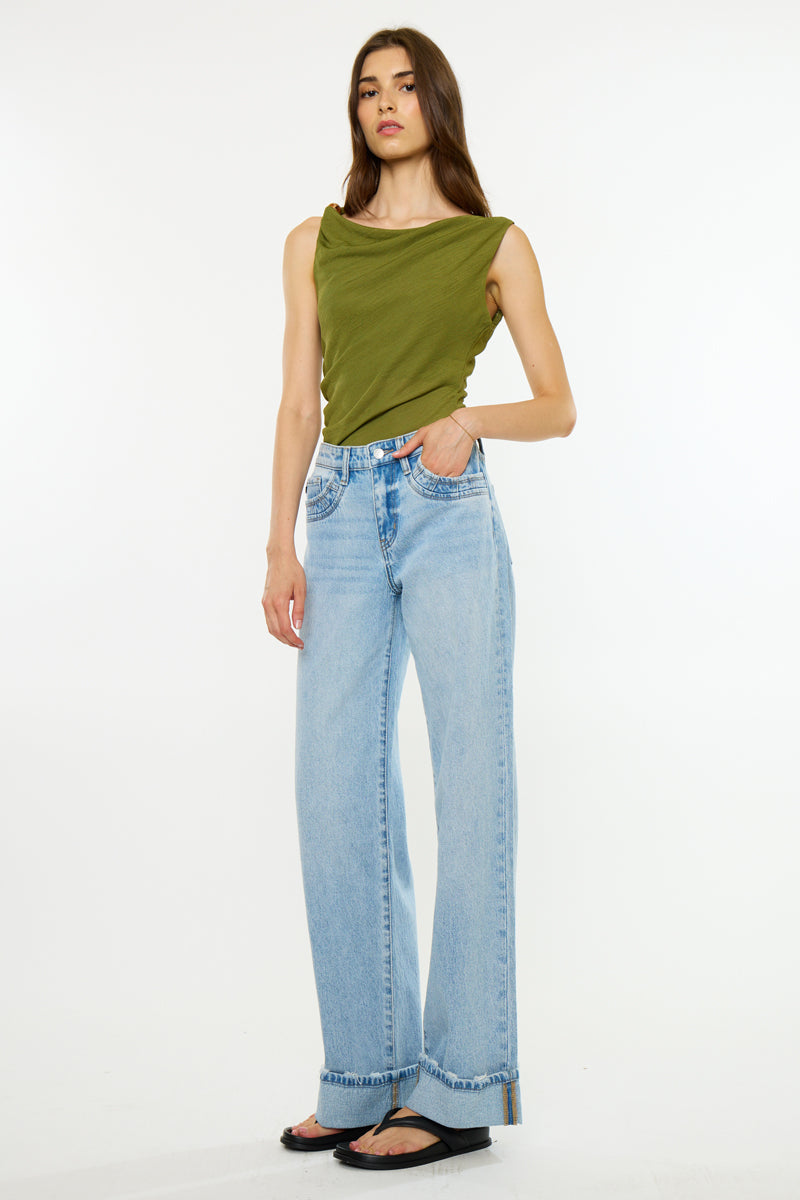 Crystal Essentials 90's Low Rise Straight