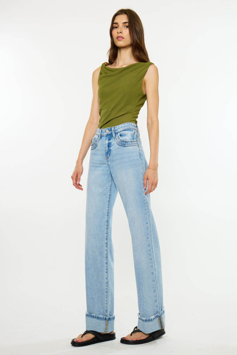 Crystal Essentials 90's Low Rise Straight