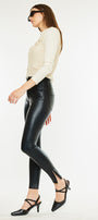 Janet High Rise Faux Leather Ankle Skinny Pants - Official Kancan USA