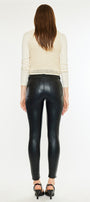 Janet High Rise Faux Leather Ankle Skinny Pants - Official Kancan USA