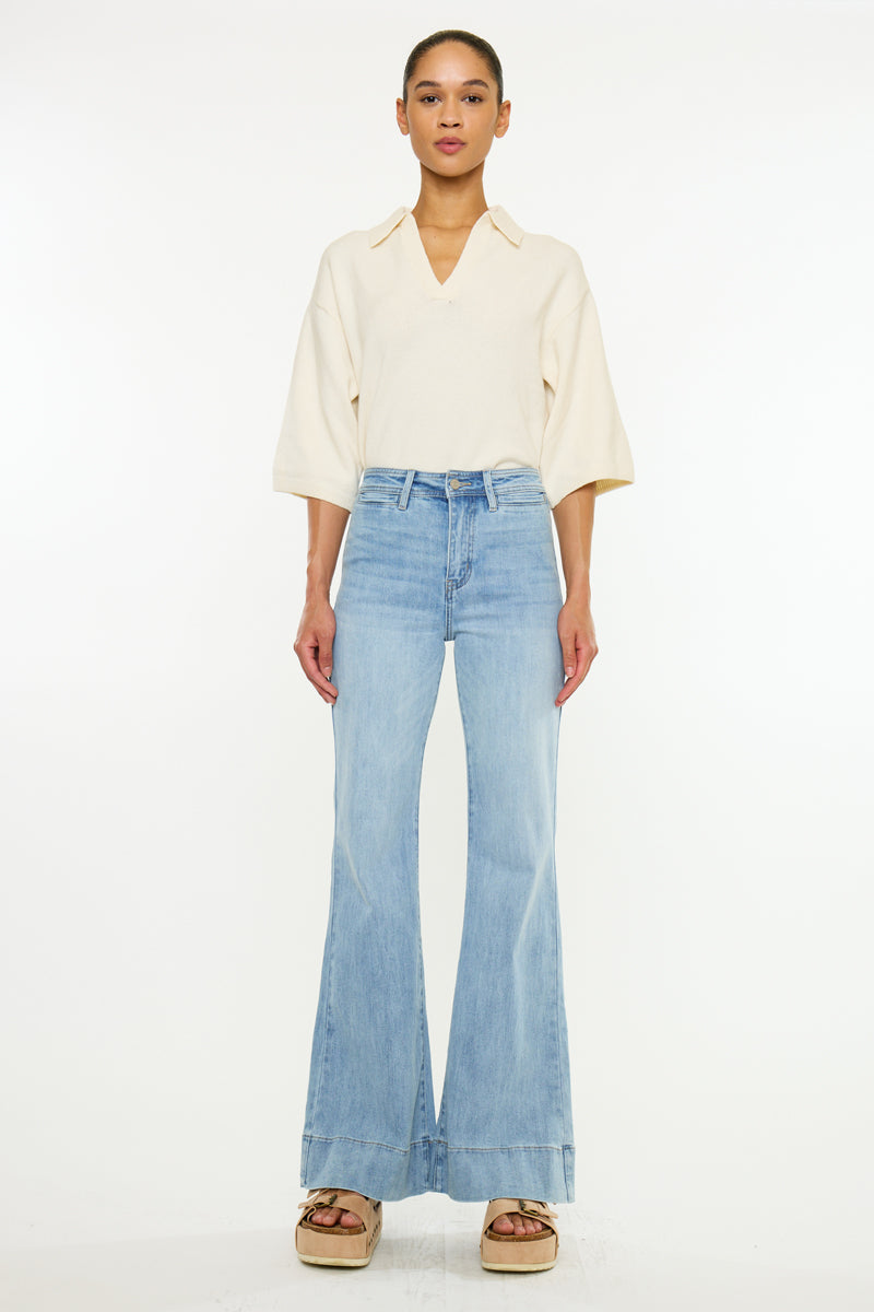 Idris Essentials High Rise Wide Flare