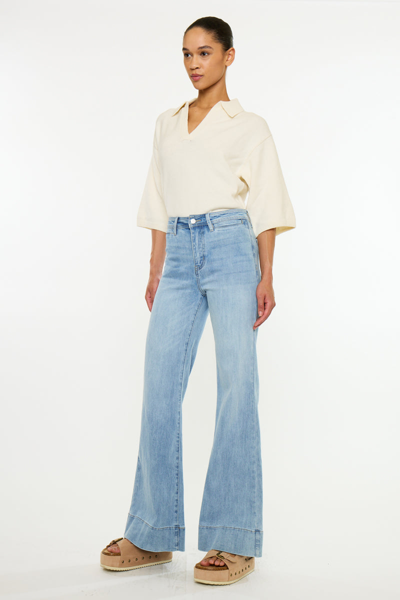 Idris Essentials High Rise Wide Flare