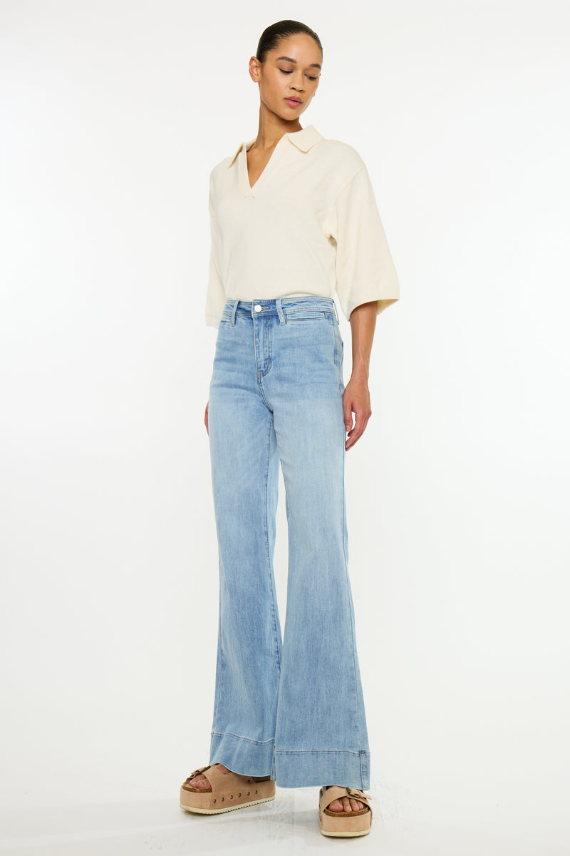 Idris Essentials High Rise Wide Flare