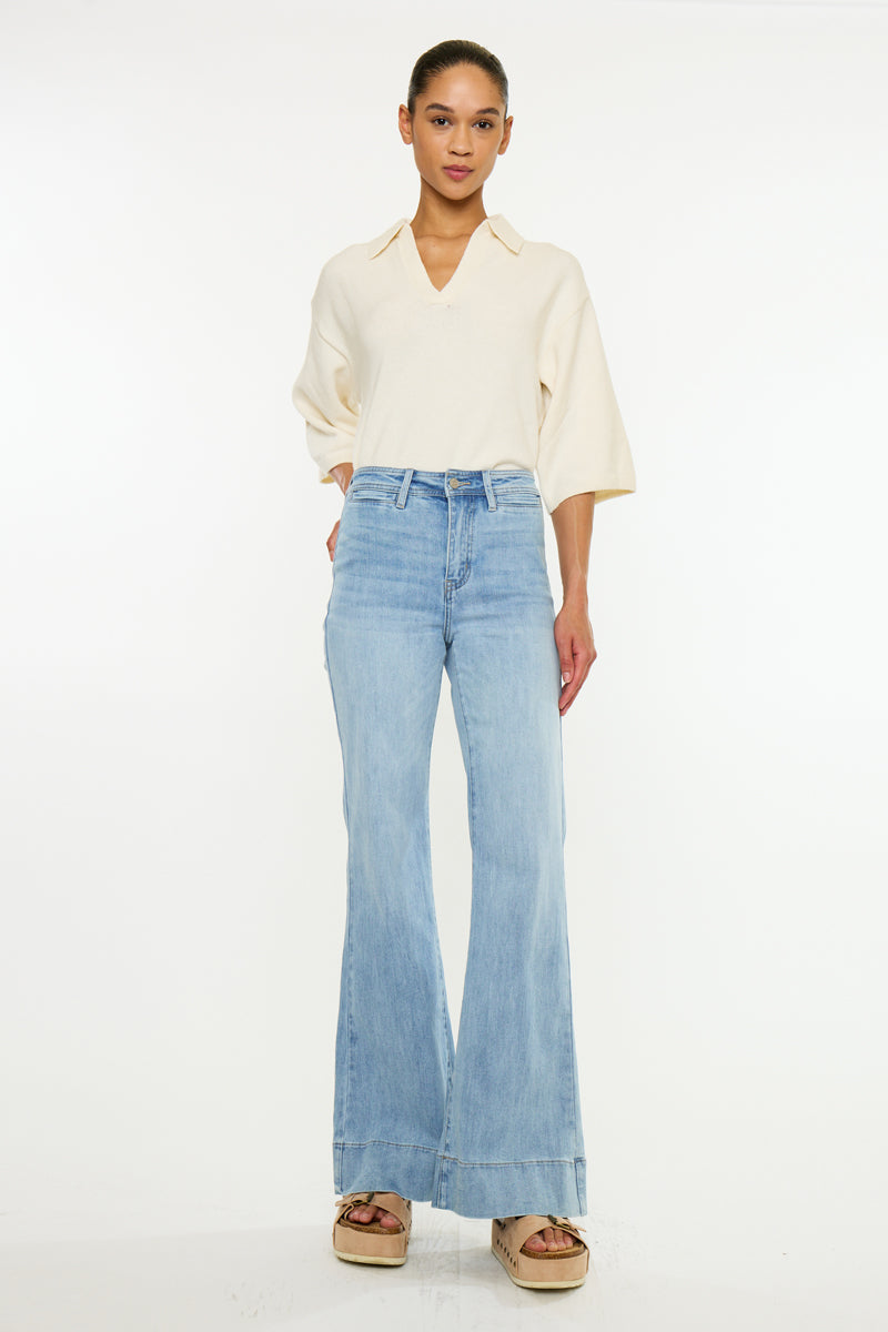 Idris Essentials High Rise Wide Flare
