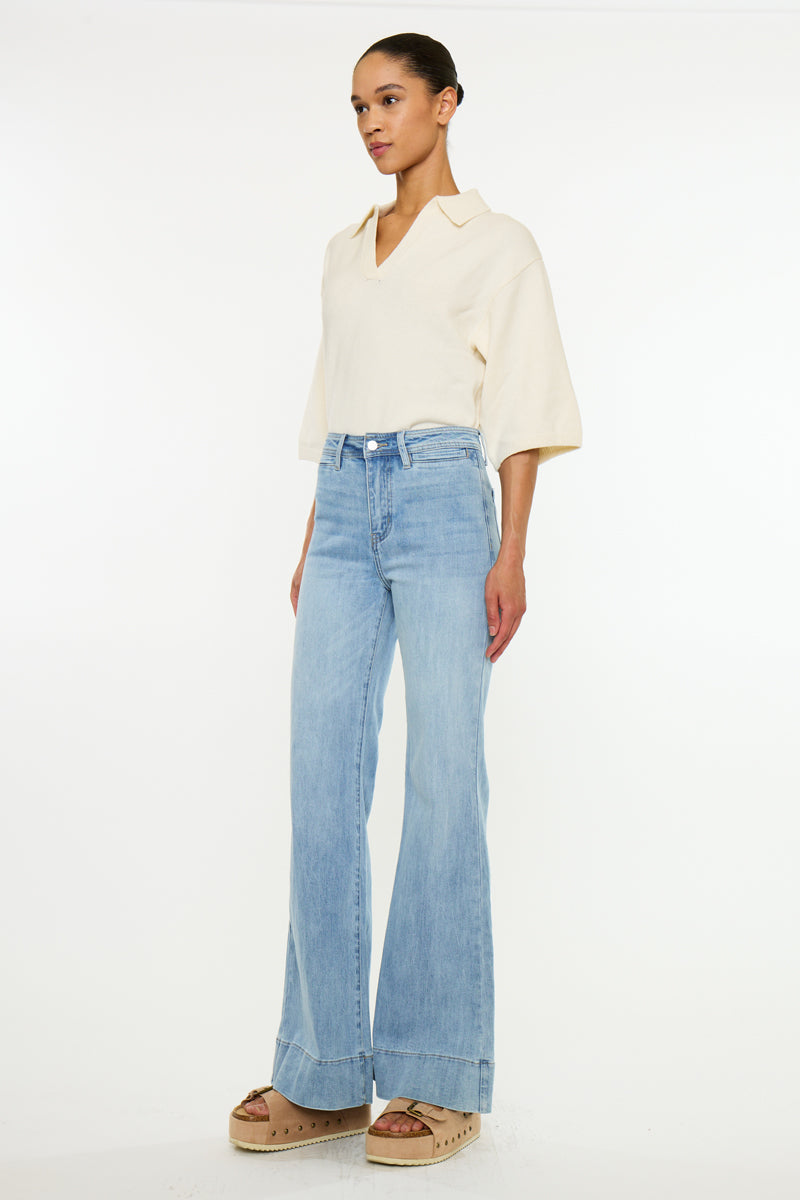 Idris Essentials High Rise Wide Flare