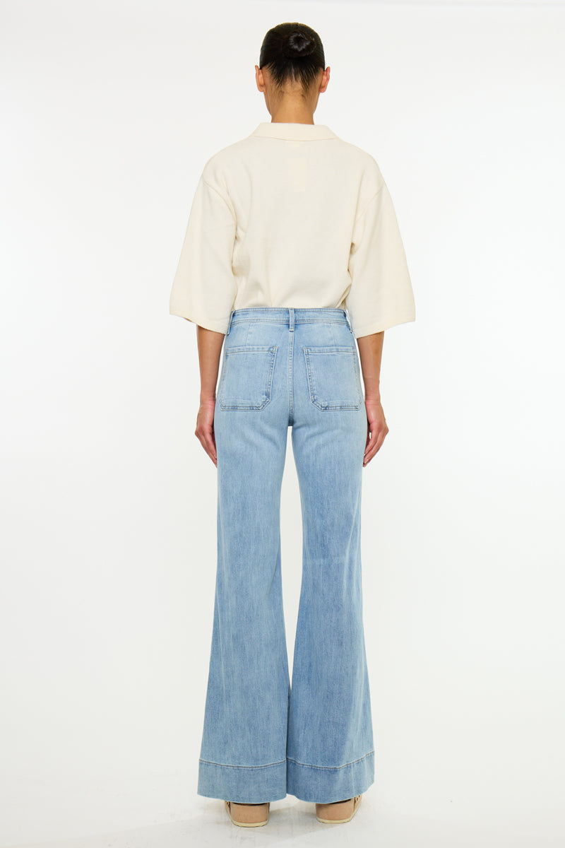 Idris Essentials High Rise Wide Flare