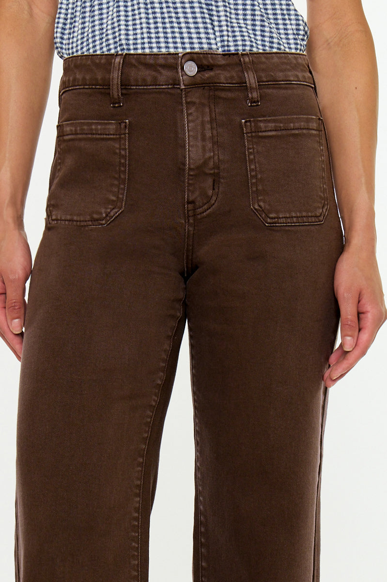 Kamille Essentials High Rise Crop Slim Wide