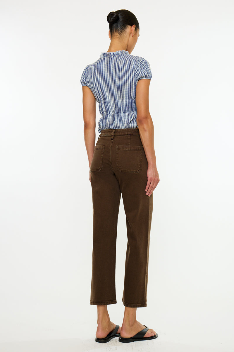 Kamille Essentials High Rise Crop Slim Wide