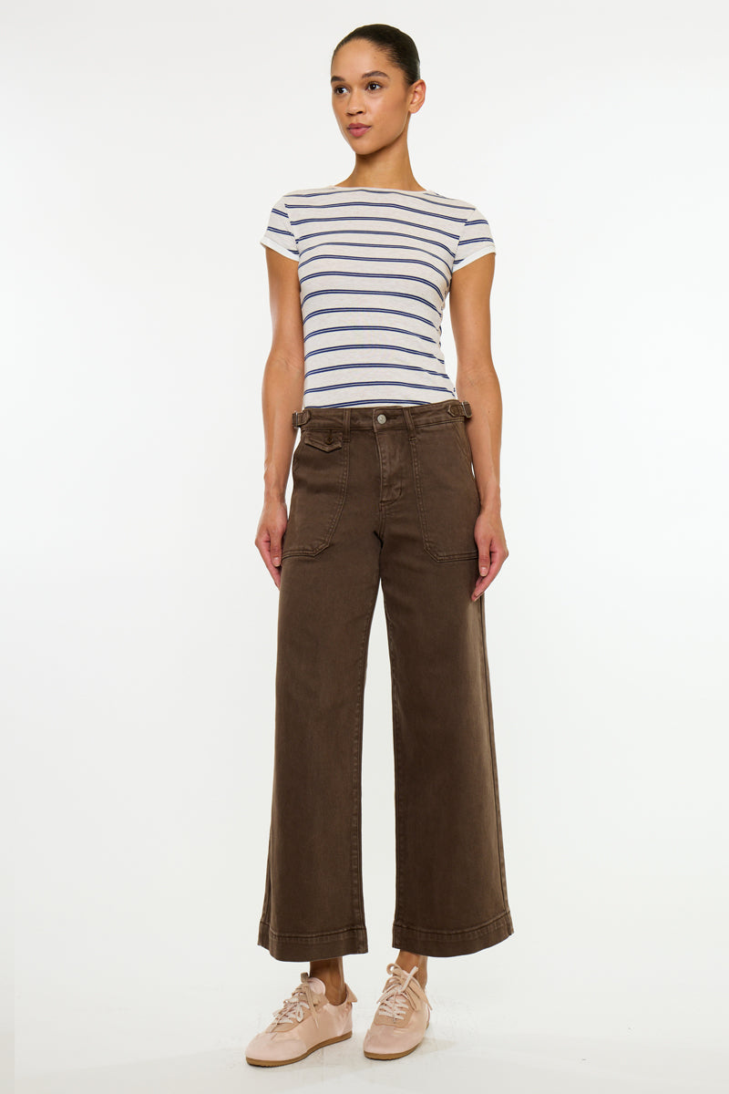 Shellie Essentials High Rise Crop Wide