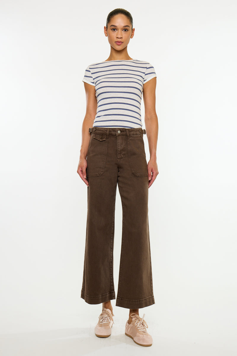 Shellie Essentials High Rise Crop Wide