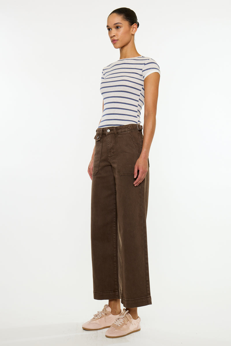 Shellie Essentials High Rise Crop Wide