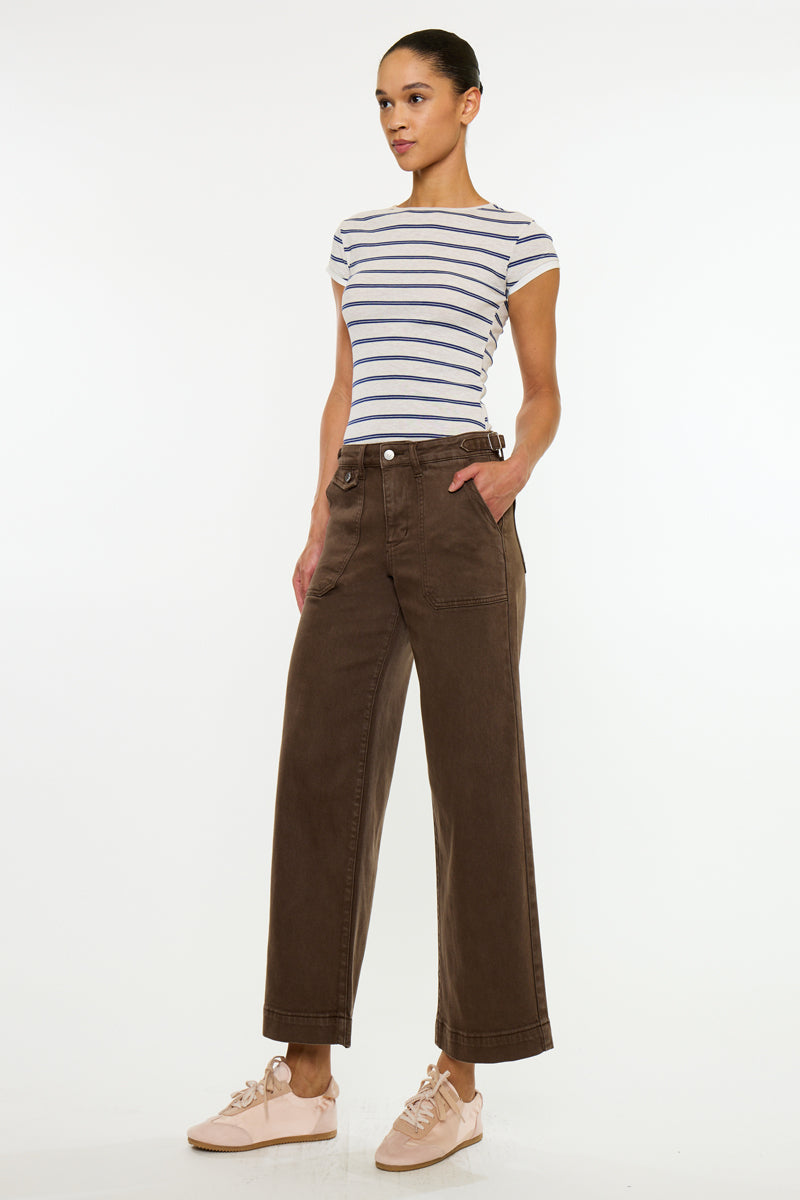 Shellie Essentials High Rise Crop Wide