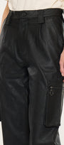 Rooney Ultra High Rise Faux Leather Joggers - Official Kancan USA