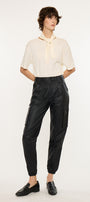 Rooney Ultra High Rise Faux Leather Joggers - Official Kancan USA