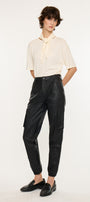 Rooney Ultra High Rise Faux Leather Joggers - Official Kancan USA
