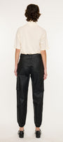 Rooney Ultra High Rise Faux Leather Joggers - Official Kancan USA
