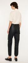 Rooney Ultra High Rise Faux Leather Joggers - Official Kancan USA